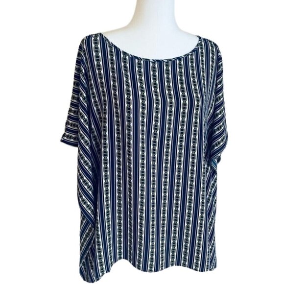 Michael Kors Women's Navy, Gold Chain Tunic - Size S/M, Great Condition - Picture 1 of 9